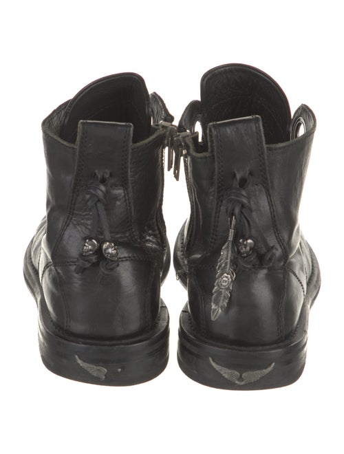 Zadig & Voltaire Leather Combat Boots