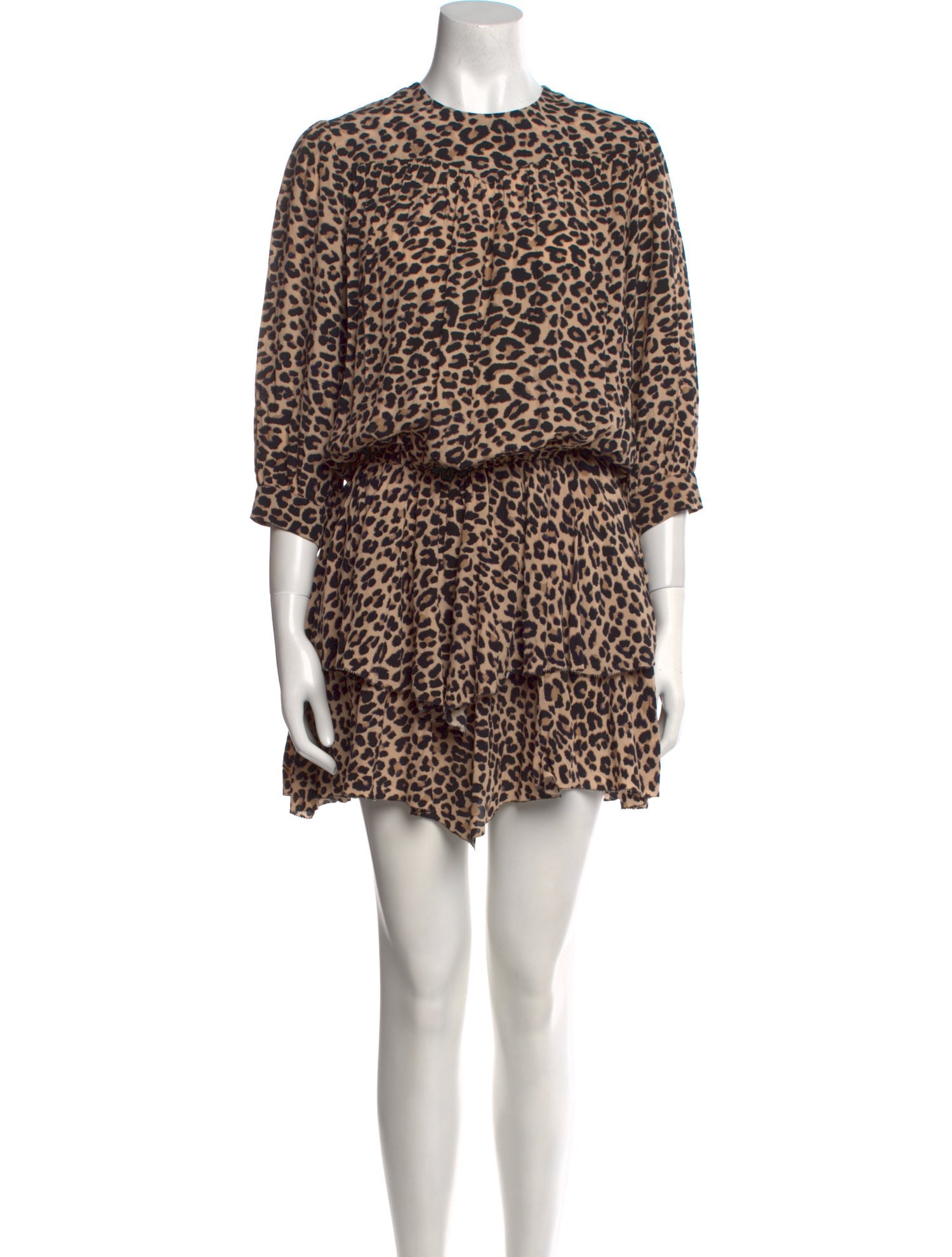 Zadig & Voltaire Animal Print Mini Dress