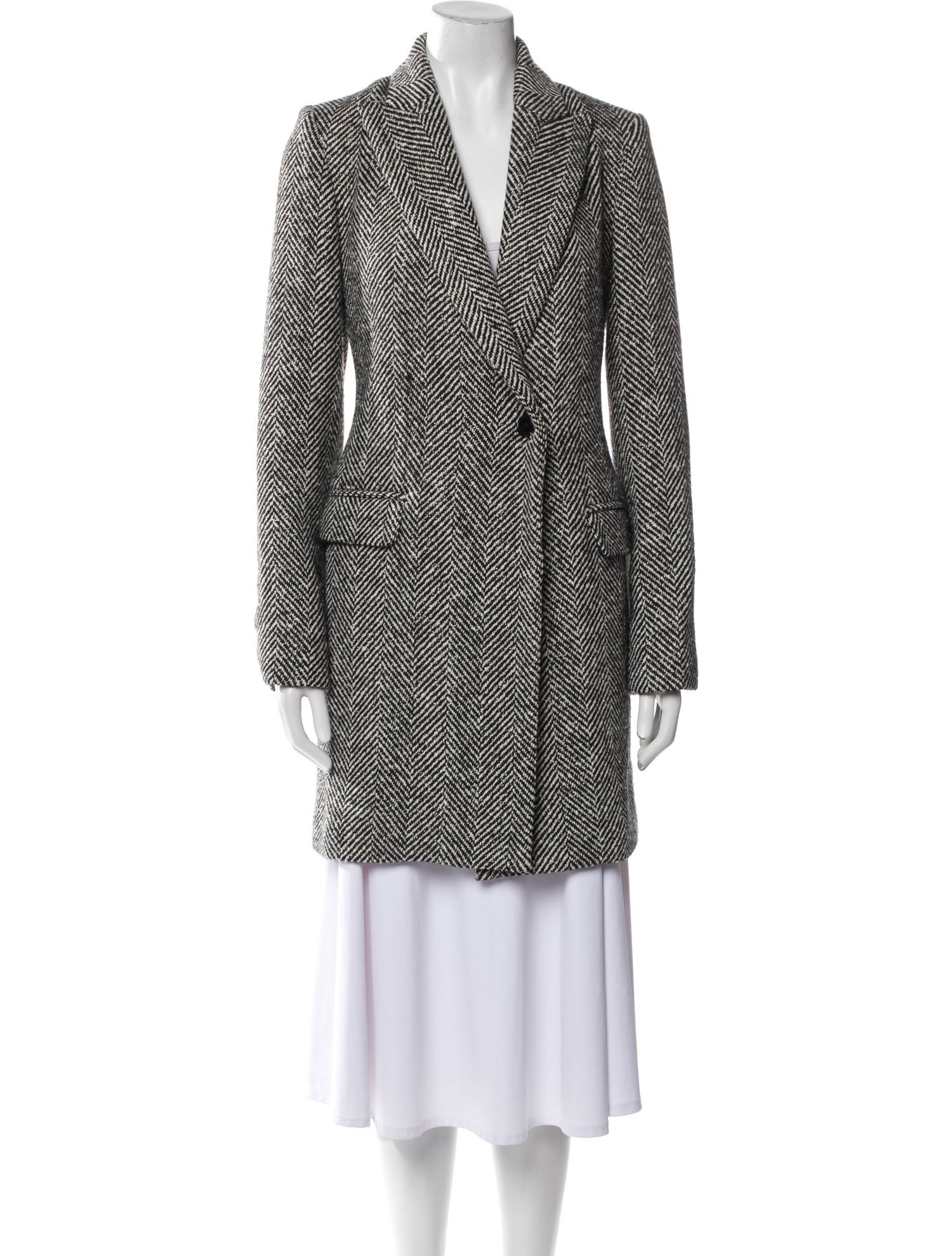 Zadig & Voltaire Wool Printed Coat