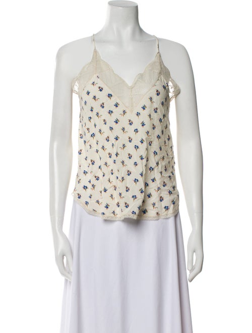 Zadig & Voltaire Printed V-Neck Top