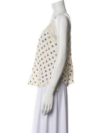 Zadig & Voltaire Printed V-Neck Top