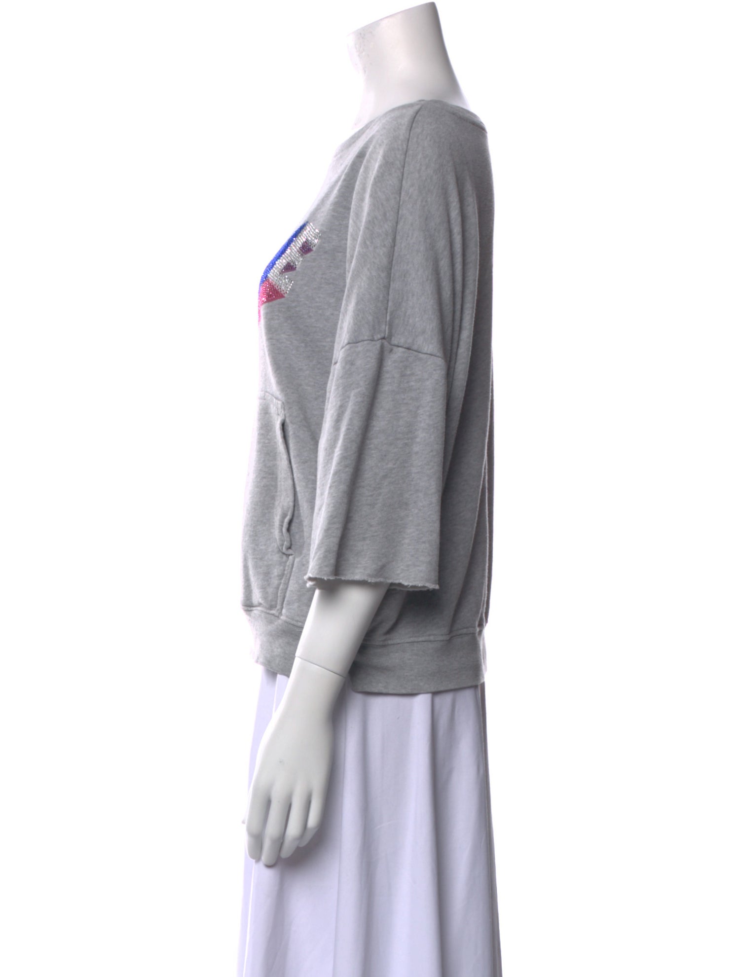 Zadig & Voltaire Graphic Print Three-Quarter Sleeve Sweatshirt