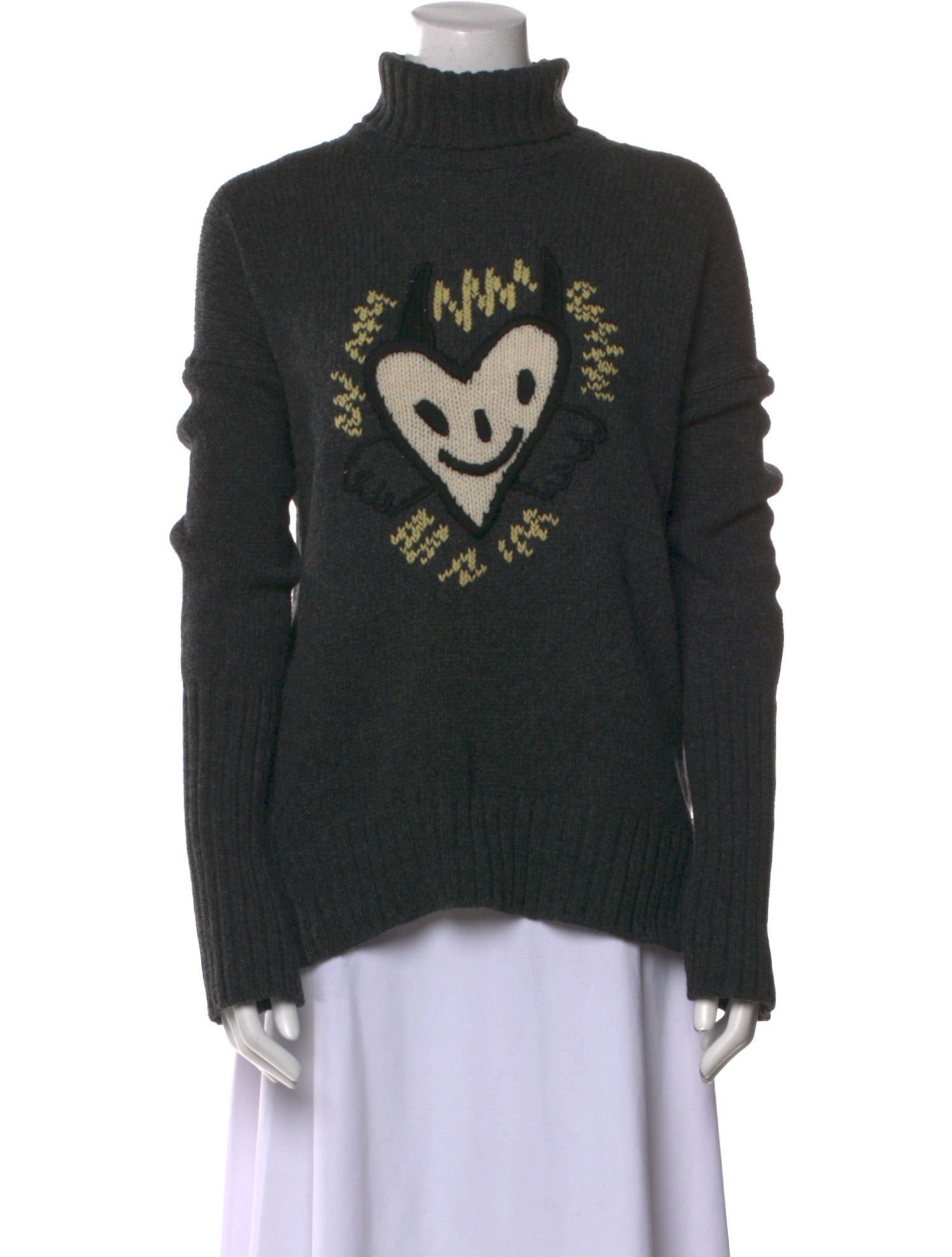 Zadig & Voltaire Merino Wool Graphic Print Sweater