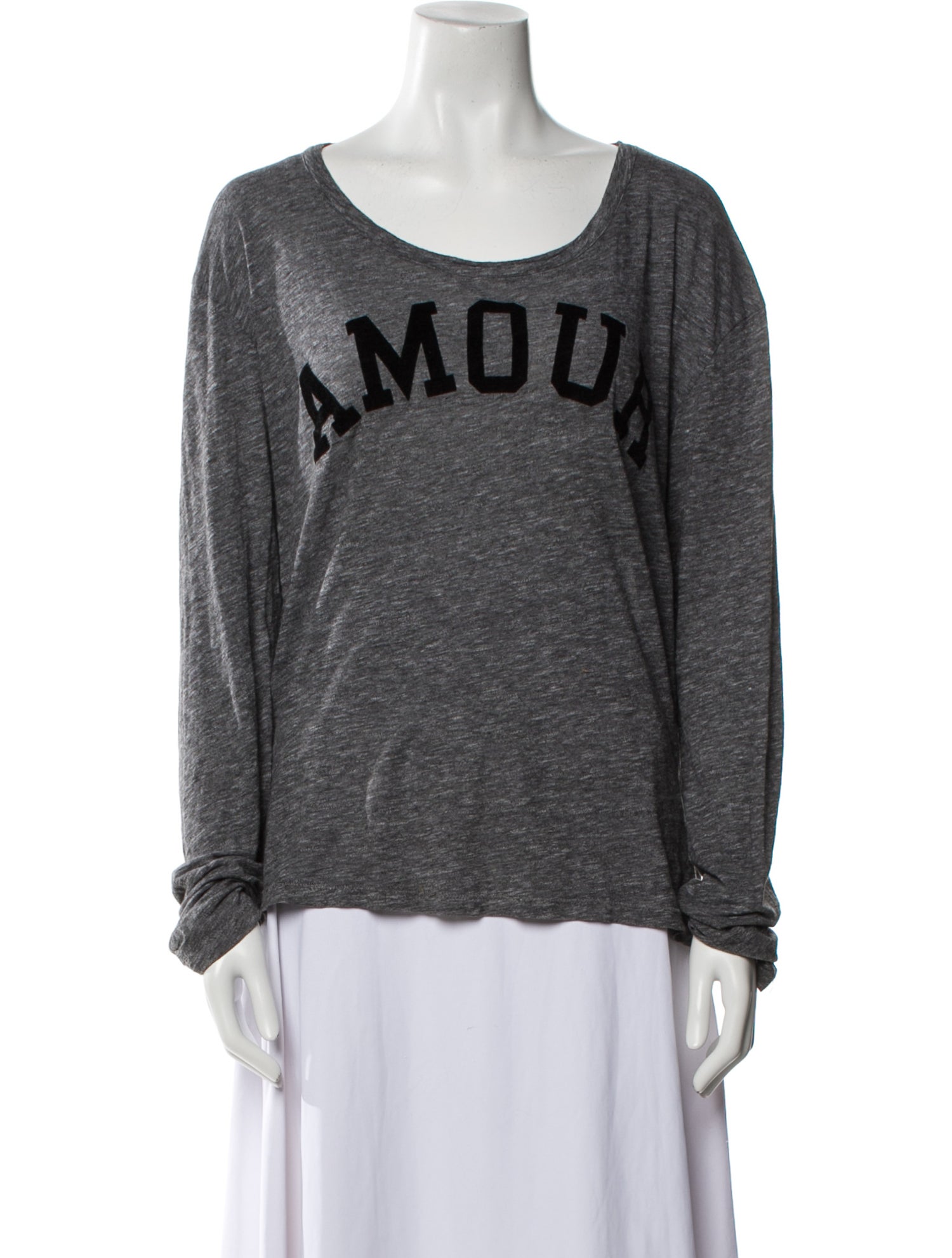 Zadig & Voltaire Graphic Print Scoop Neck Sweatshirt