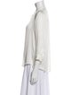 Zadig & Voltaire Mock Neck Long Sleeve Button-Up Top