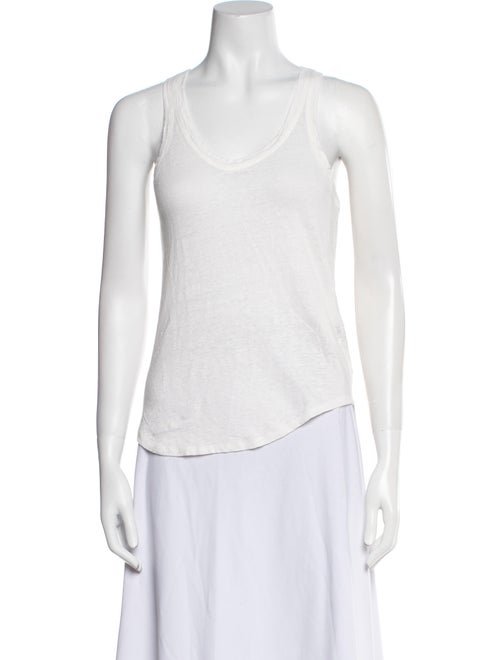 Zadig & Voltaire Linen Scoop Neck Top