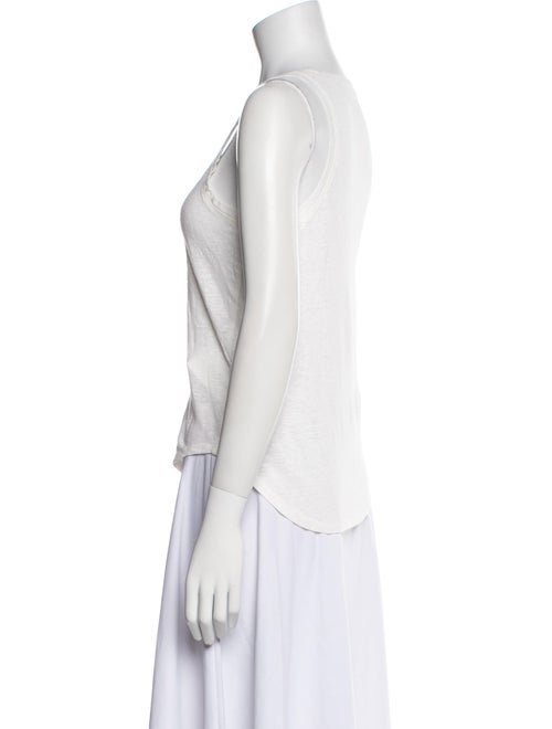 Zadig & Voltaire Linen Scoop Neck Top