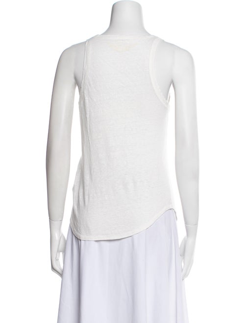 Zadig & Voltaire Linen Scoop Neck Top