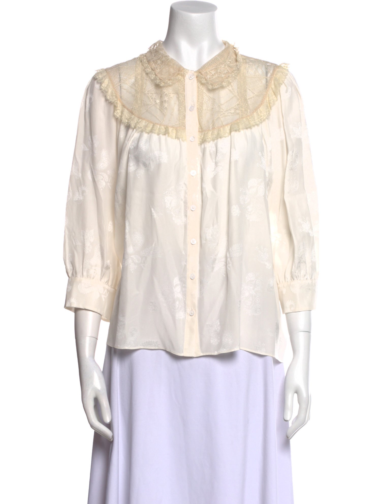 Zadig & Voltaire Silk Three-Quarter Sleeve Blouse