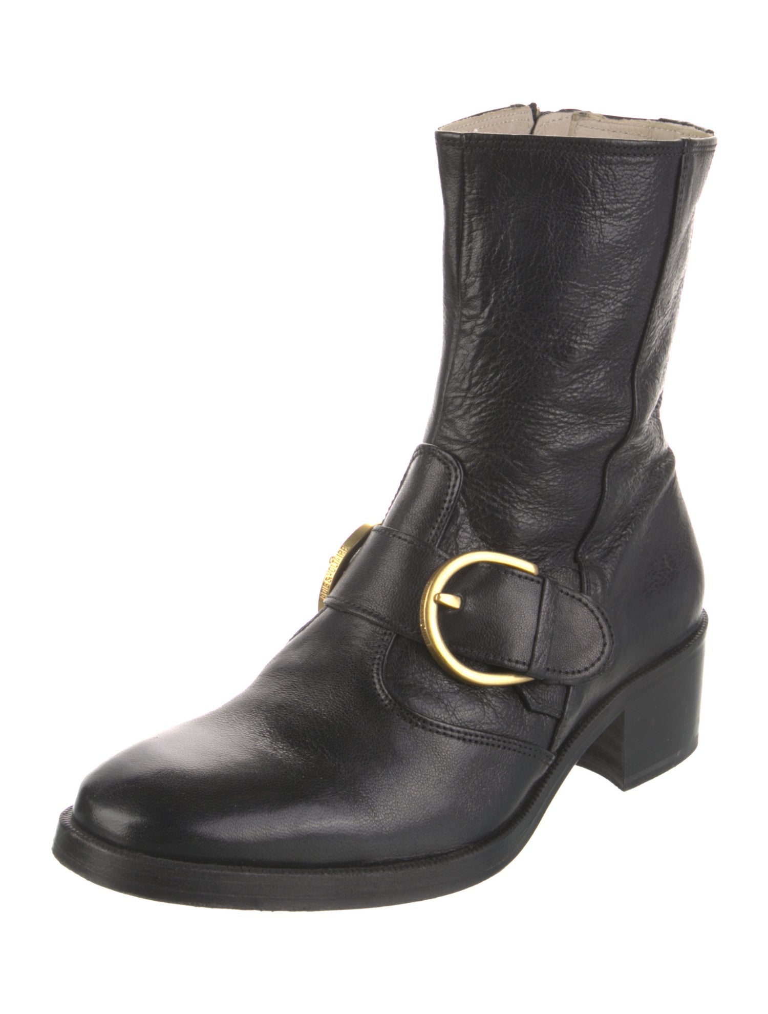Zadig & Voltaire Leather Moto Boots