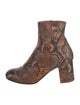 Zadig & Voltaire Leather Animal Print Boots
