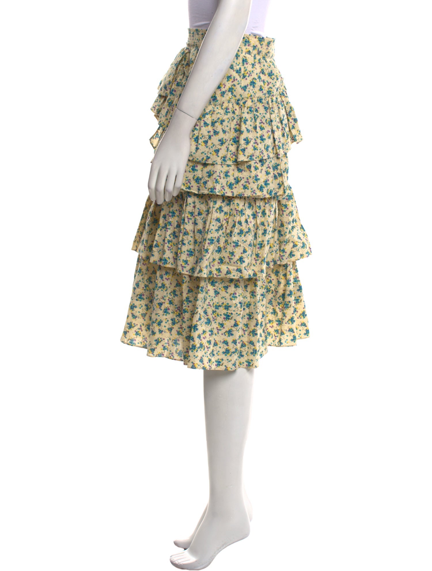 Zadig & Voltaire Floral Print Knee-Length Skirt