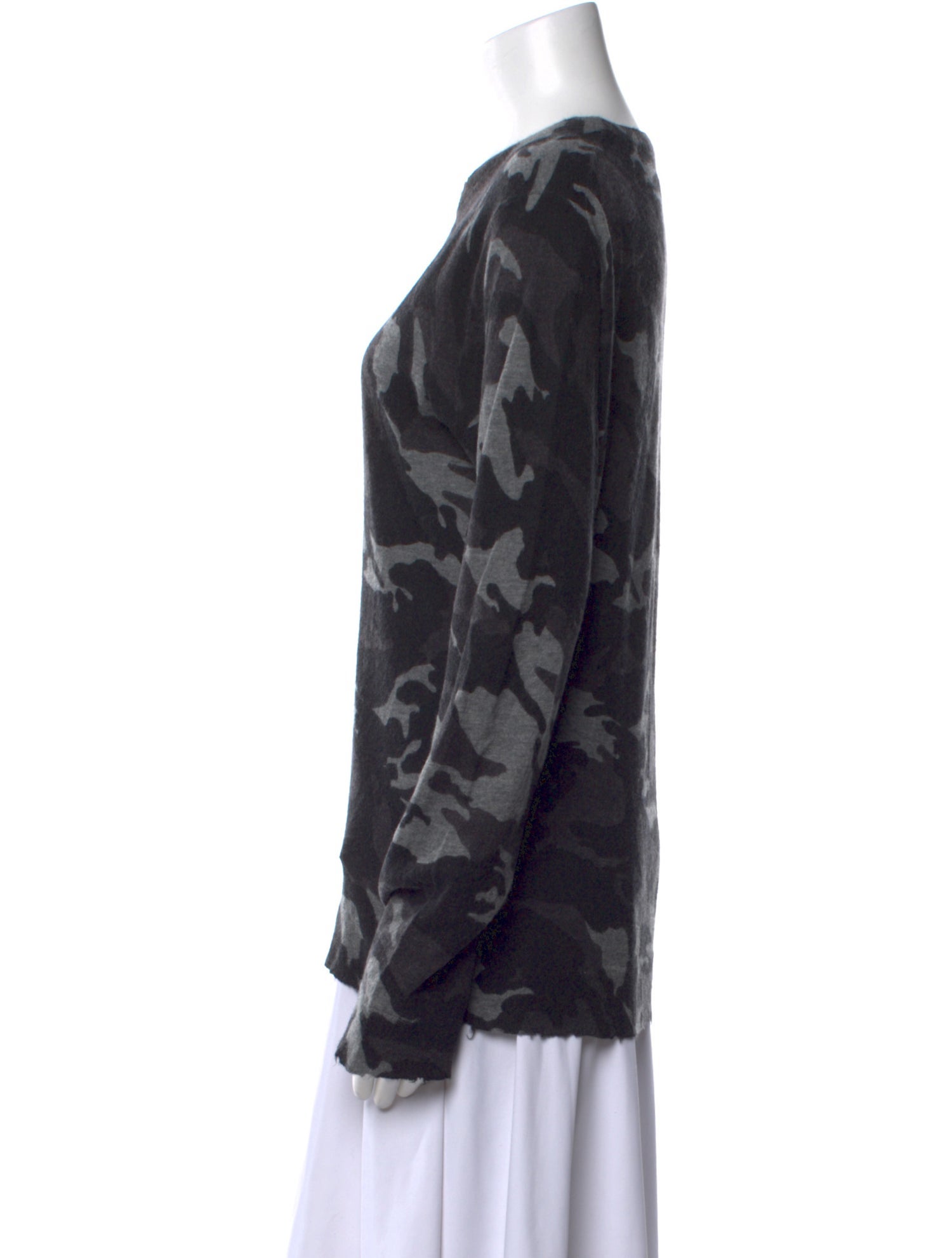 Zadig & Voltaire Cashmere Camouflage Print Sweater