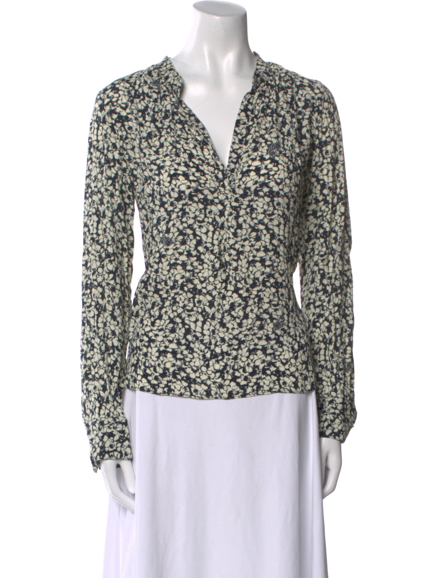 Zadig & Voltaire Floral Print Long Sleeve Blouse