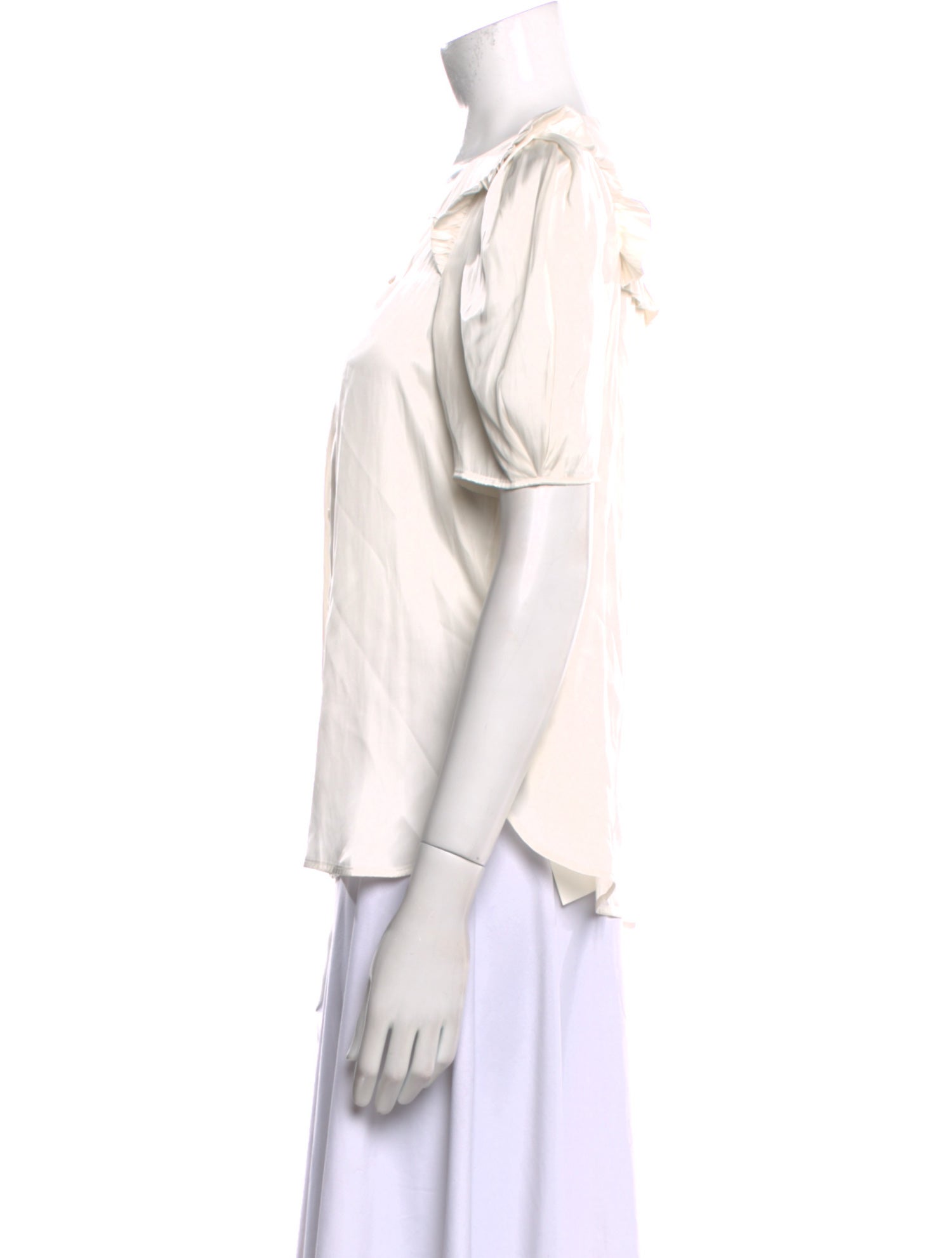 Zadig & Voltaire V-Neck Short Sleeve Blouse