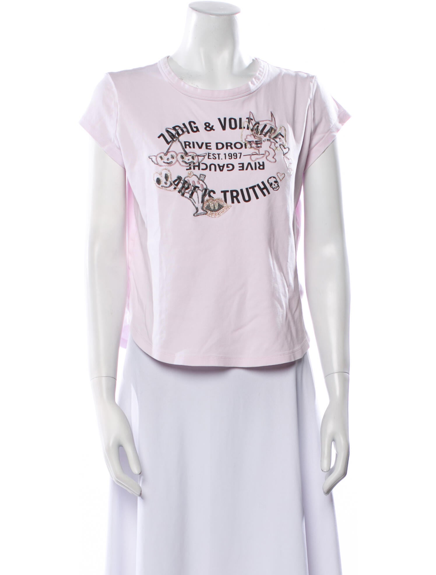 Zadig & Voltaire Graphic Print Crew Neck T-Shirt