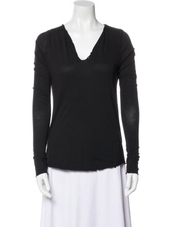 Zadig & Voltaire V-Neck Long Sleeve Top