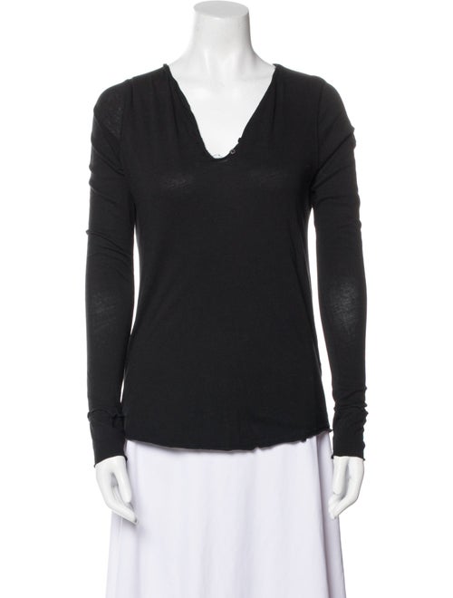 Zadig & Voltaire V-Neck Long Sleeve Top