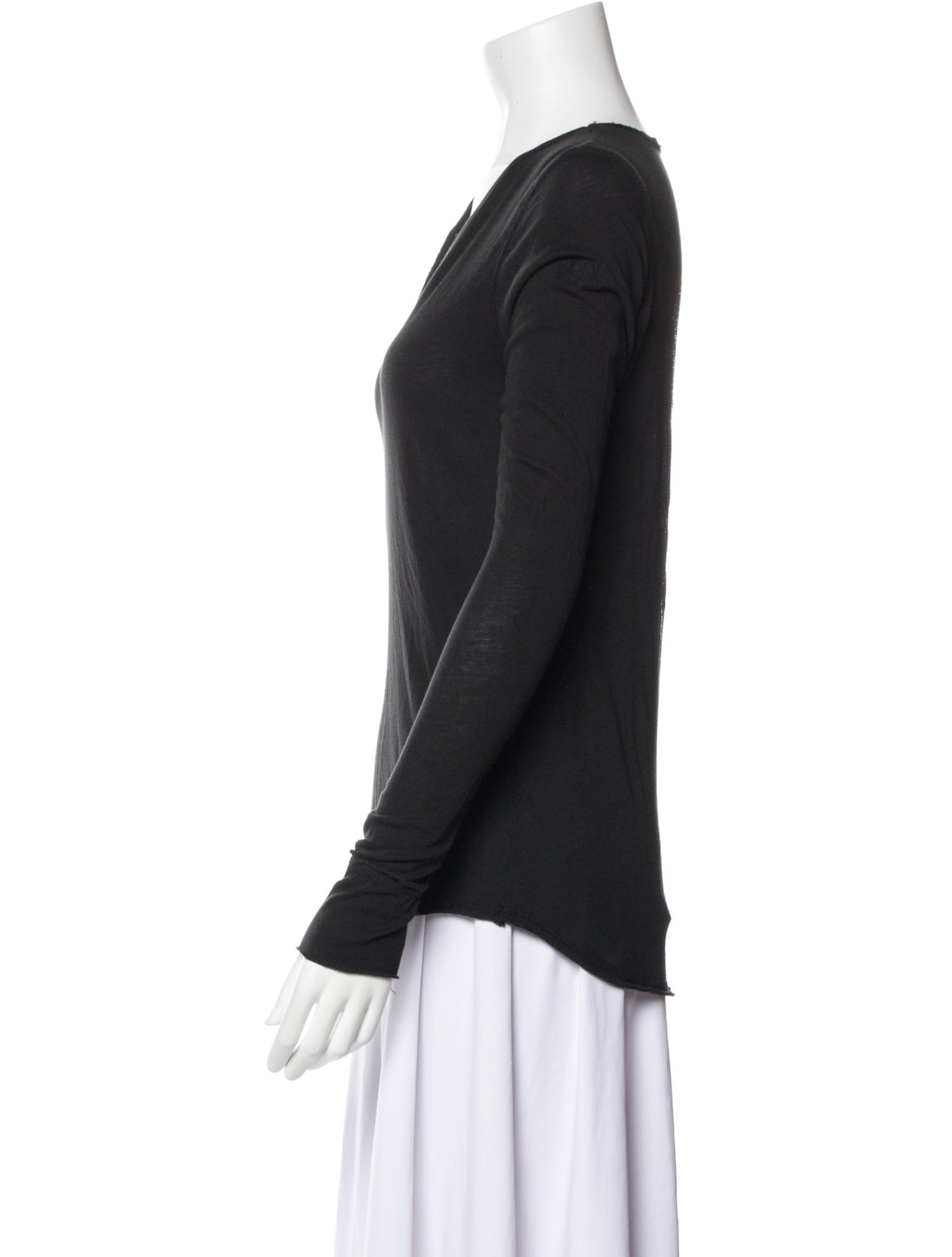 Zadig & Voltaire V-Neck Long Sleeve Top