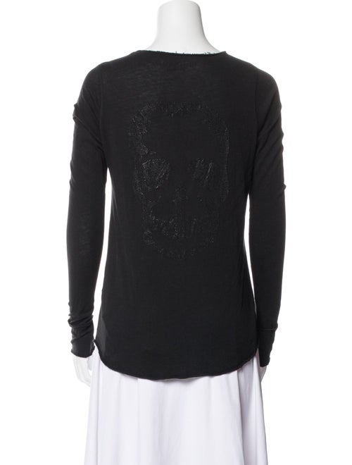 Zadig & Voltaire V-Neck Long Sleeve Top