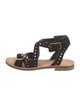 Zadig & Voltaire Suede Studded Accents Gladiator Sandals