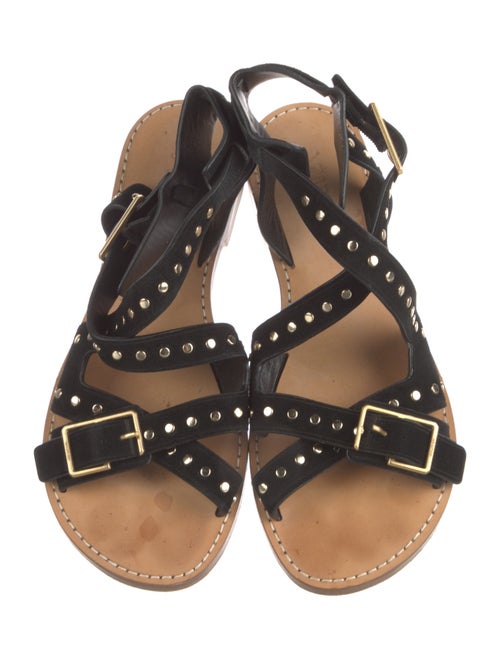 Zadig & Voltaire Suede Studded Accents Gladiator Sandals
