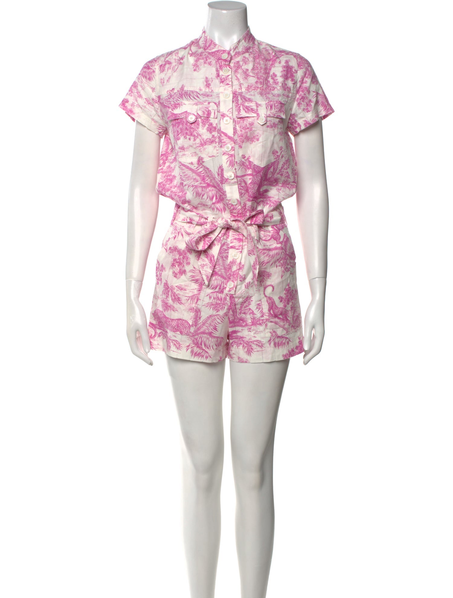 Zadig & Voltaire Printed Mock Neck Romper