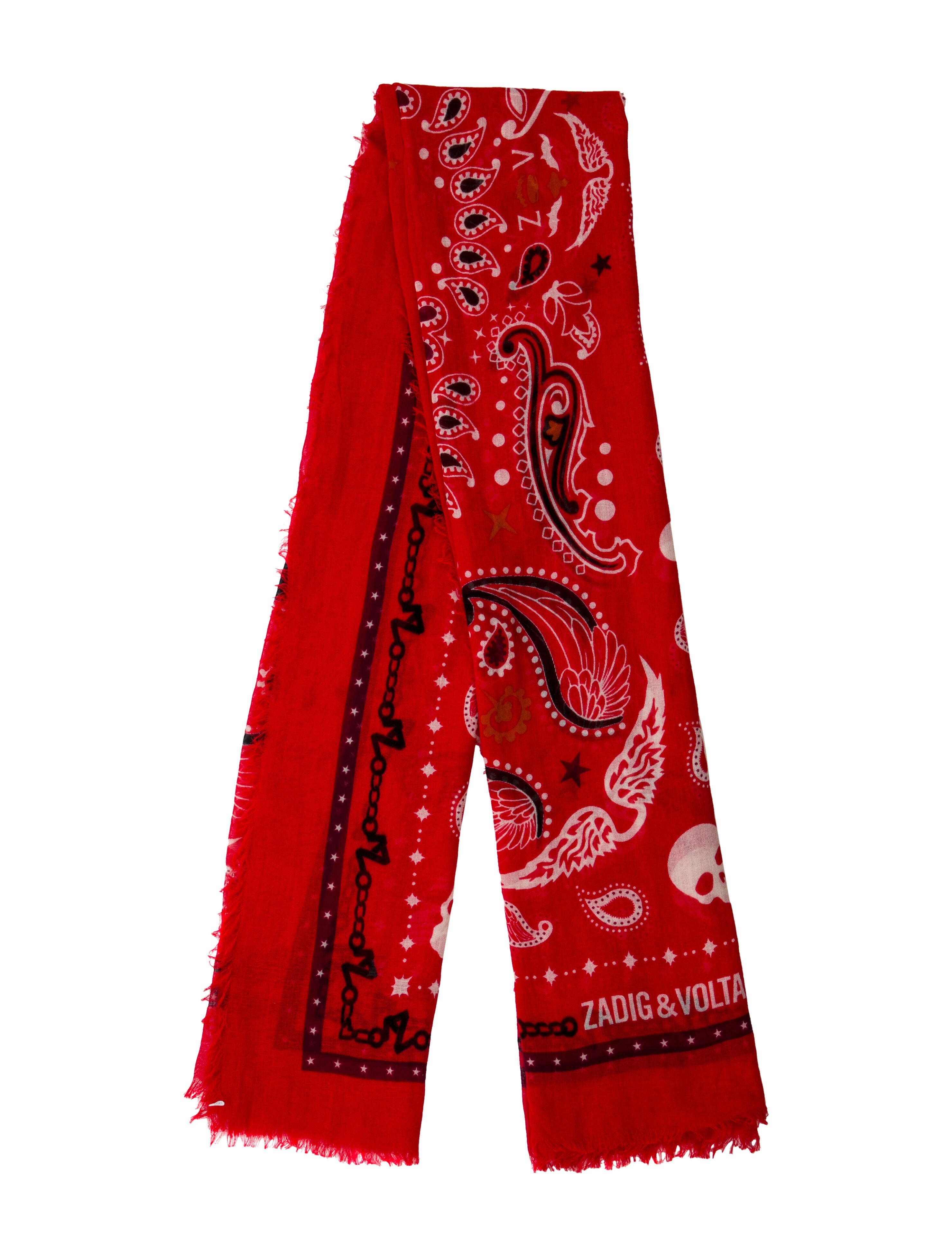 Zadig & Voltaire Paisley Print Scarf