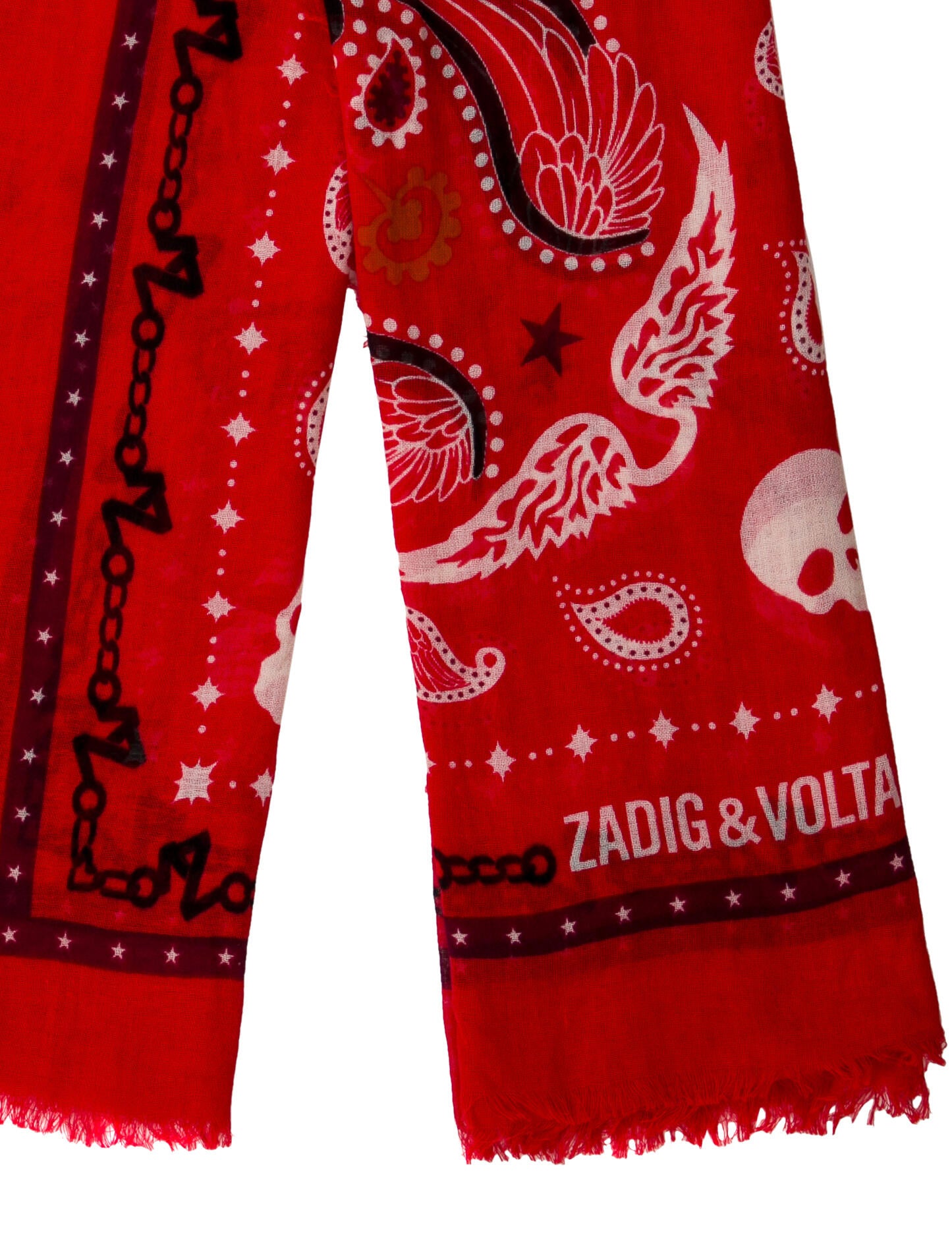 Zadig & Voltaire Paisley Print Scarf
