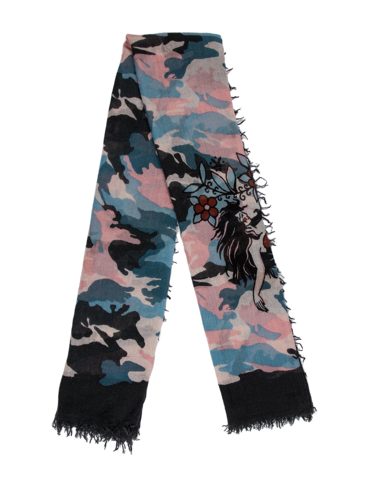 Zadig & Voltaire Floral Print Scarf
