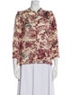Zadig & Voltaire Printed Mock Neck Blouse