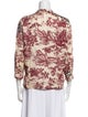 Zadig & Voltaire Printed Mock Neck Blouse