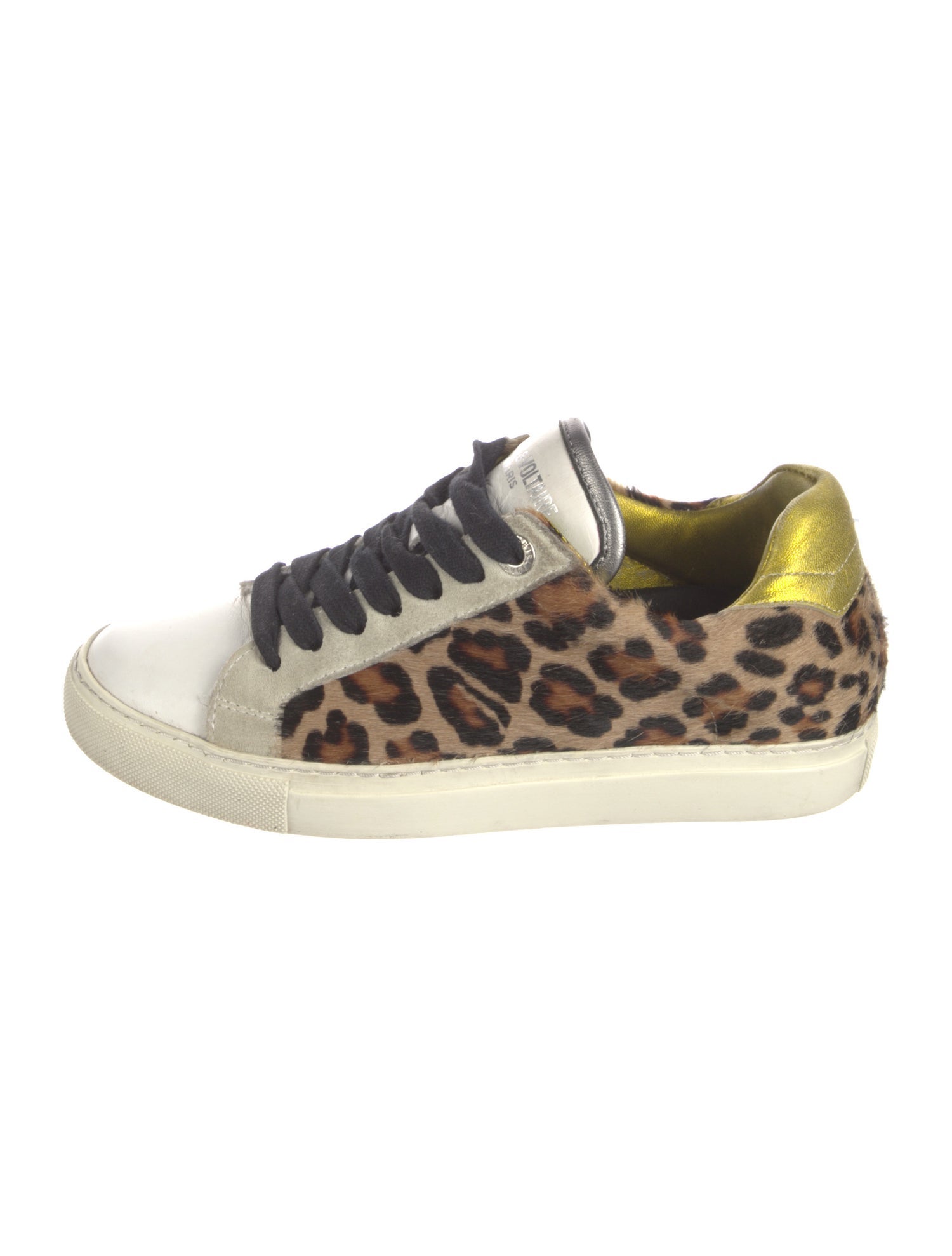 Zadig & Voltaire Ponyhair Animal Print Sneakers