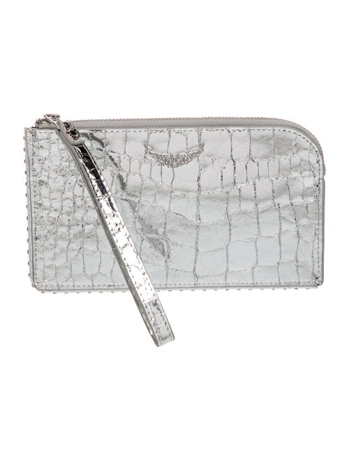 Zadig & Voltaire Embossed Leather Clutch