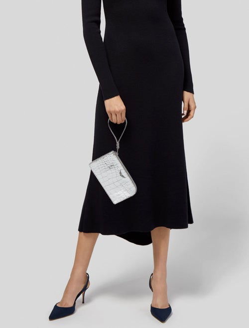 Zadig & Voltaire Embossed Leather Clutch