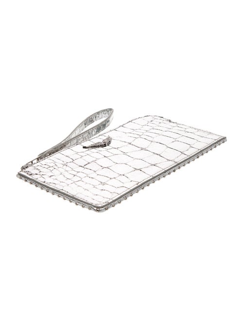 Zadig & Voltaire Embossed Leather Clutch