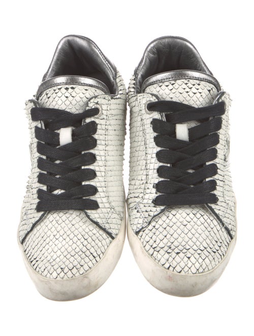 Zadig & Voltaire Leather Animal Print Sneakers