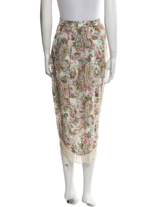 Zadig & Voltaire Floral Print Midi Length Skirt