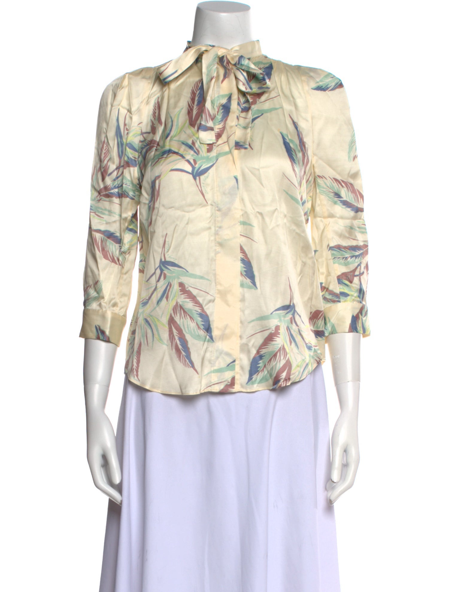 Zadig & Voltaire Printed Mock Neck Blouse