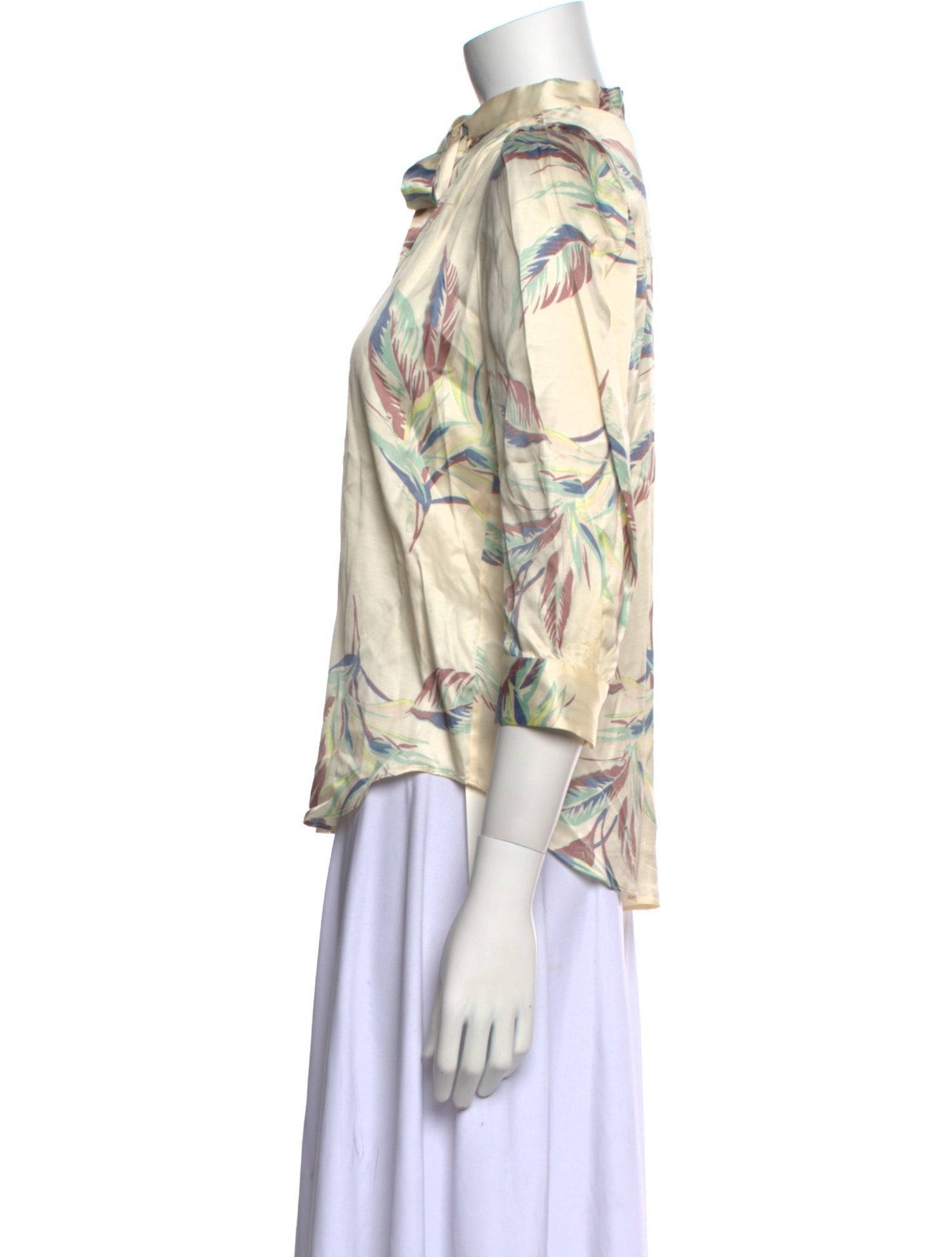 Zadig & Voltaire Printed Mock Neck Blouse