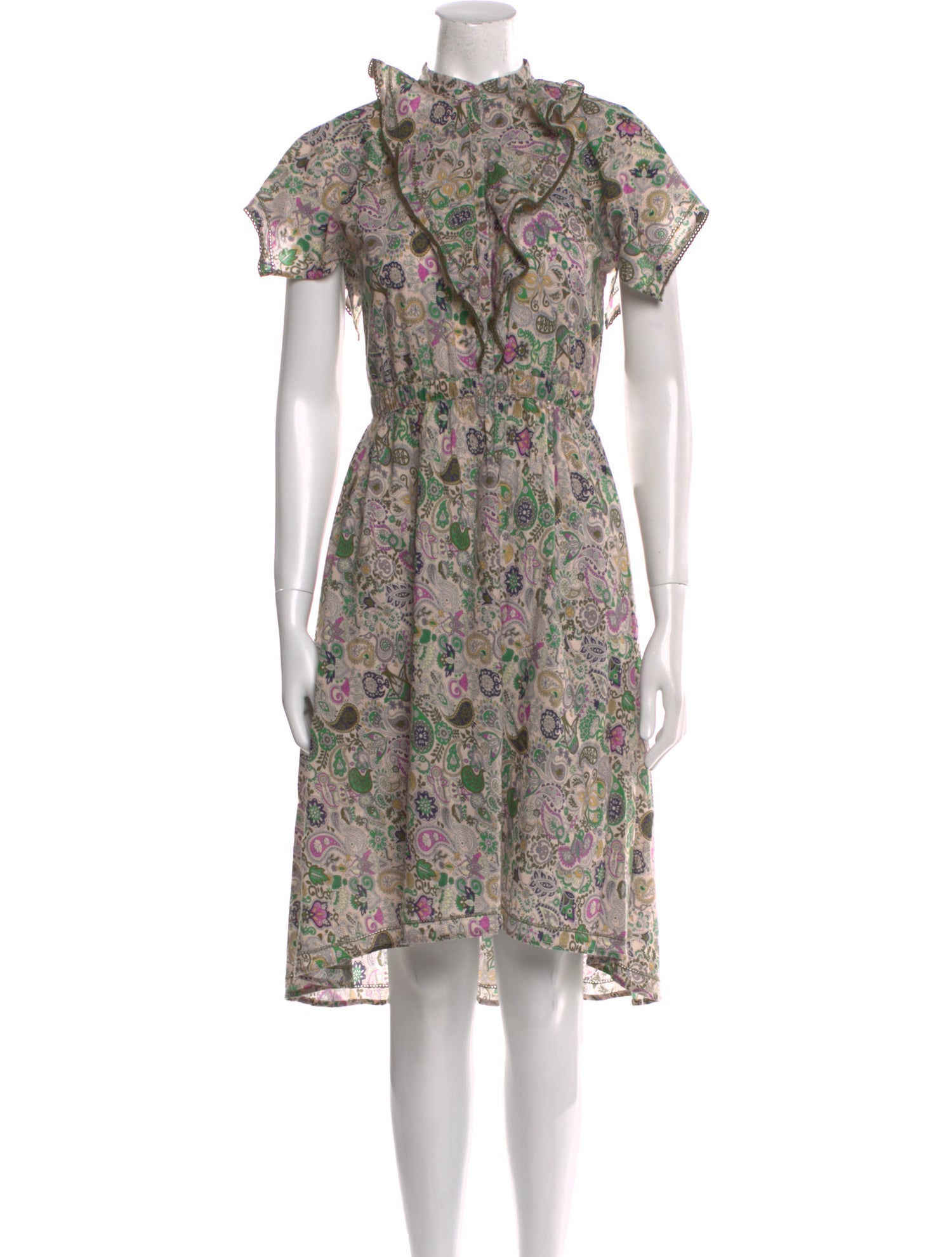 Zadig & Voltaire Floral Print Midi Length Dress