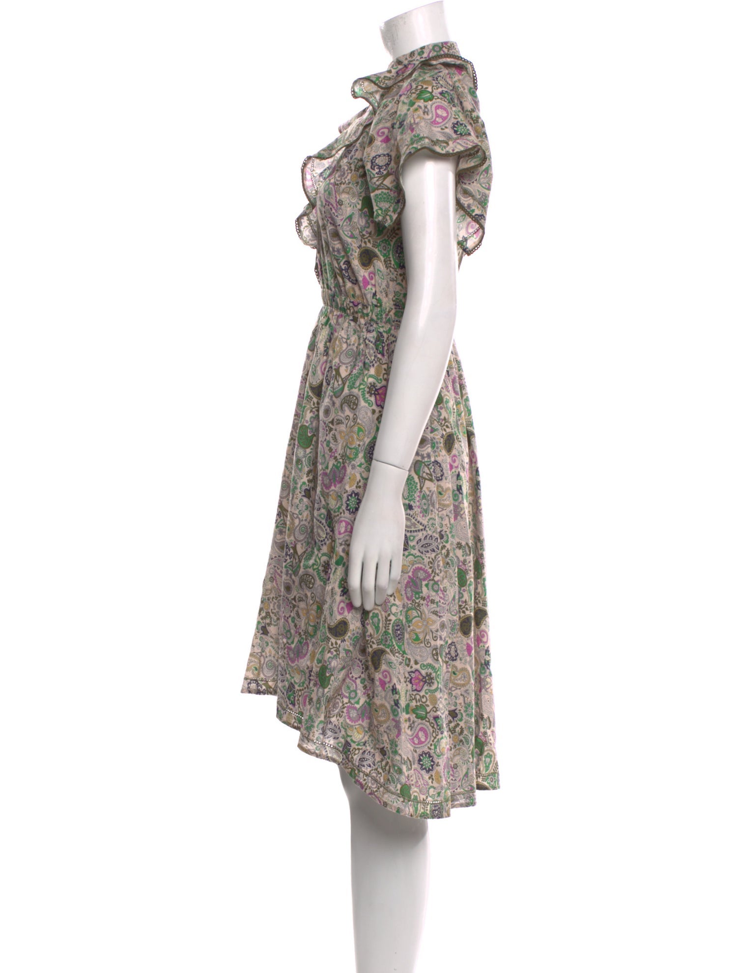 Zadig & Voltaire Floral Print Midi Length Dress