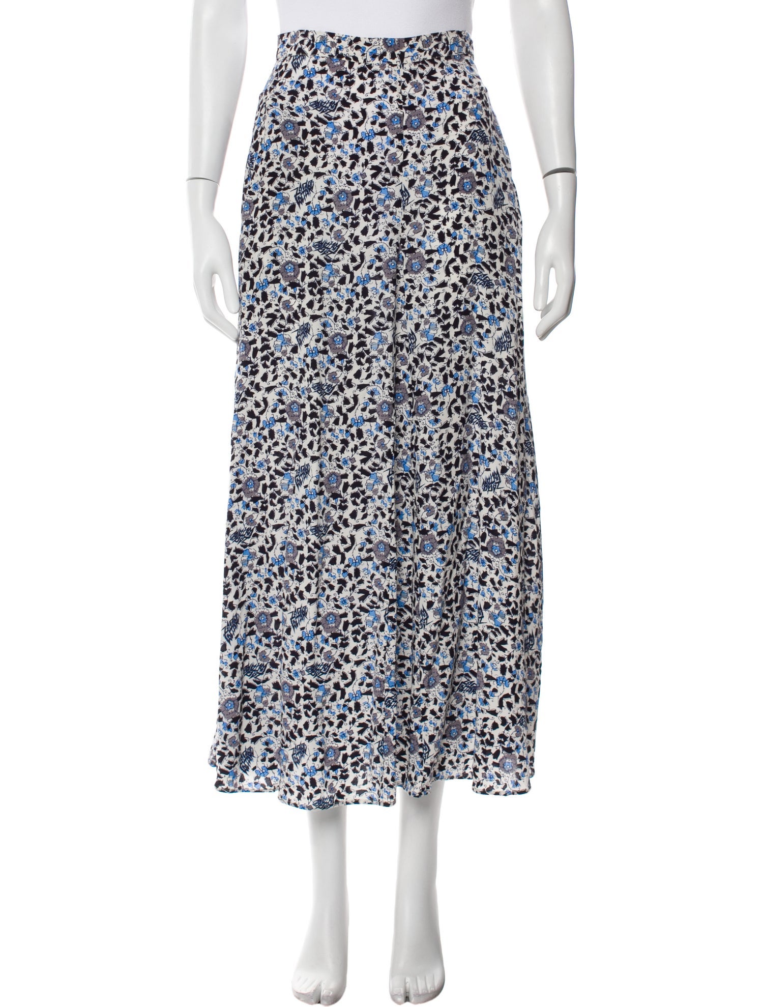 Zadig & Voltaire Floral Print Midi Length Skirt