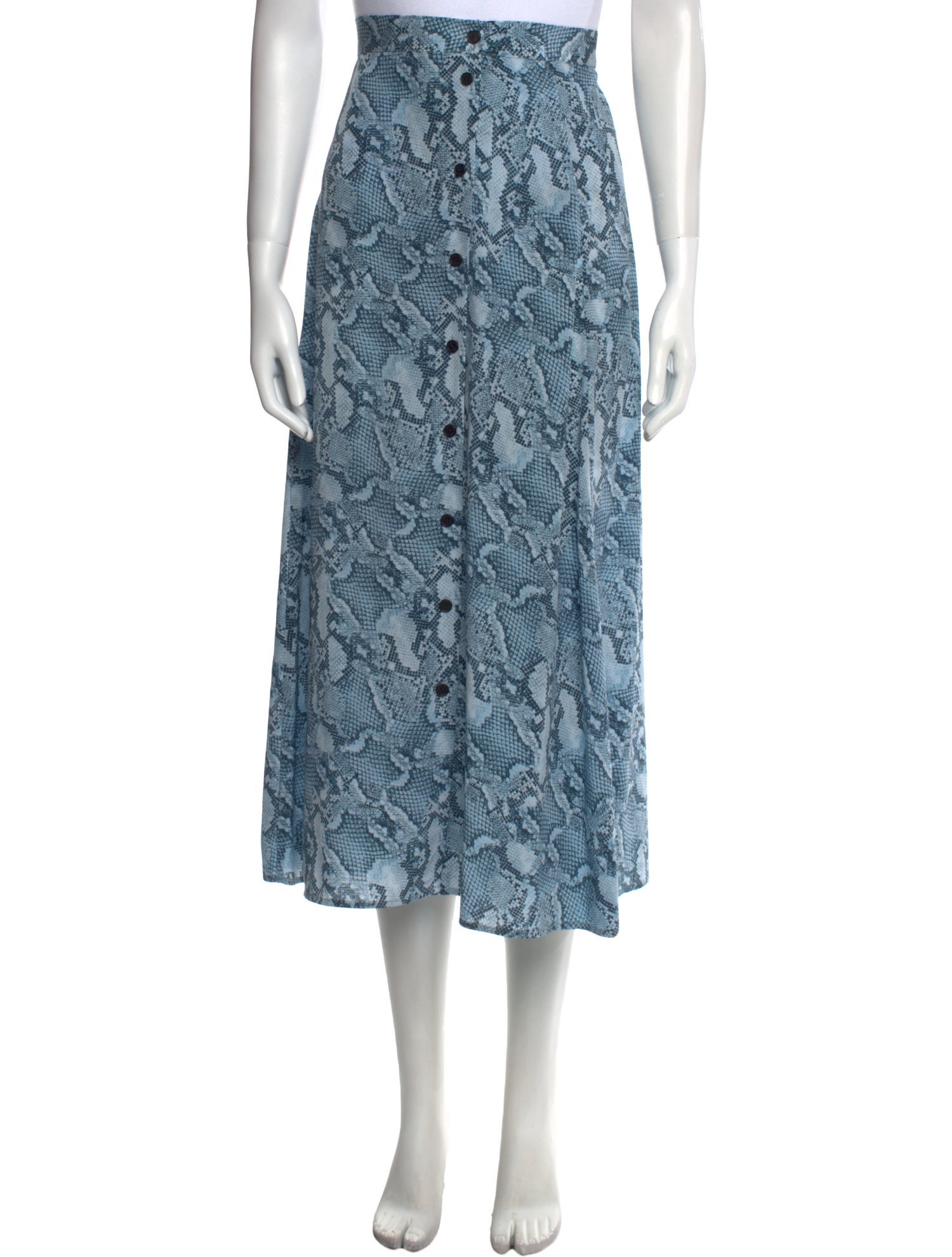 Zadig & Voltaire Silk Midi Length Skirt