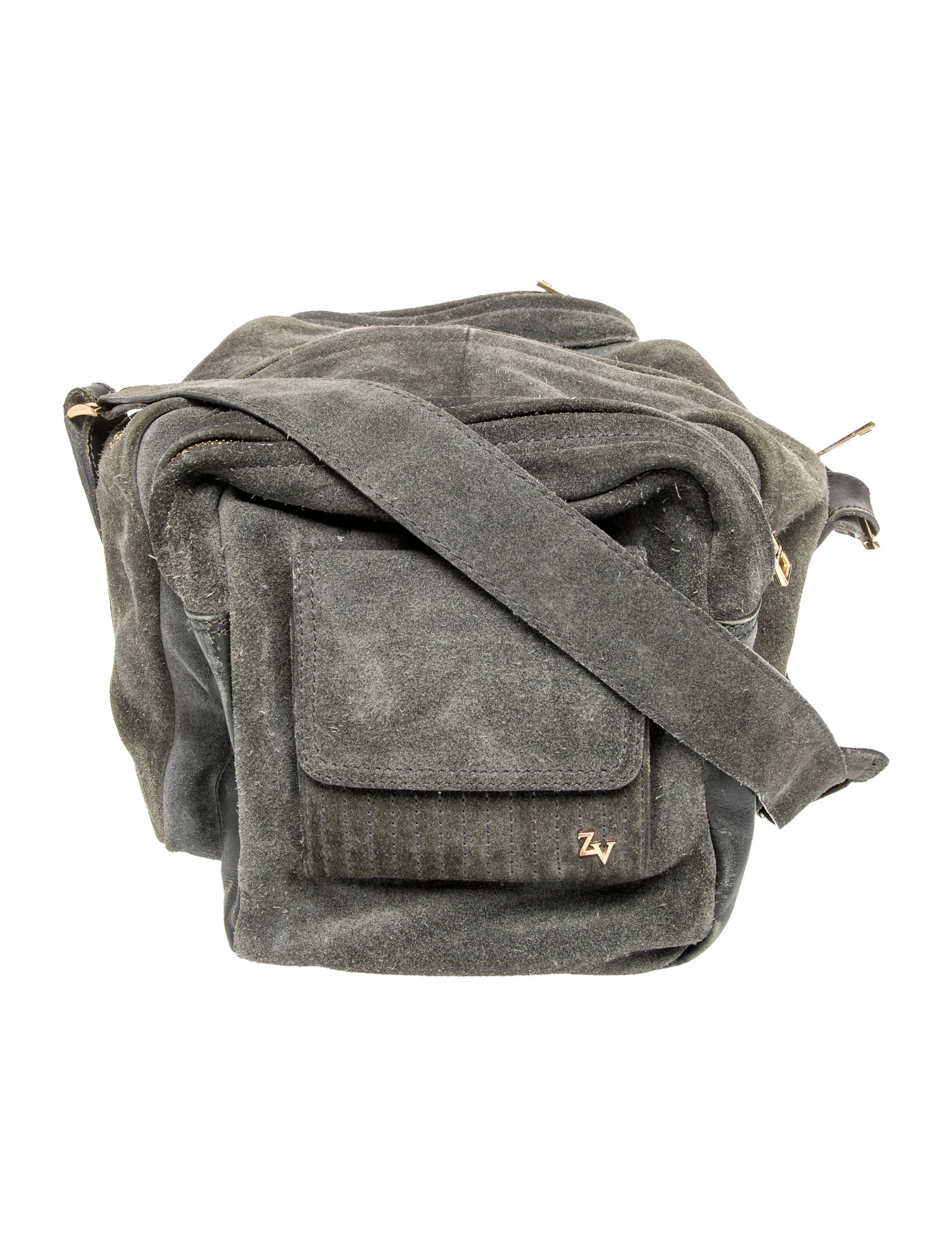 Zadig & Voltaire Suede Messenger Bag