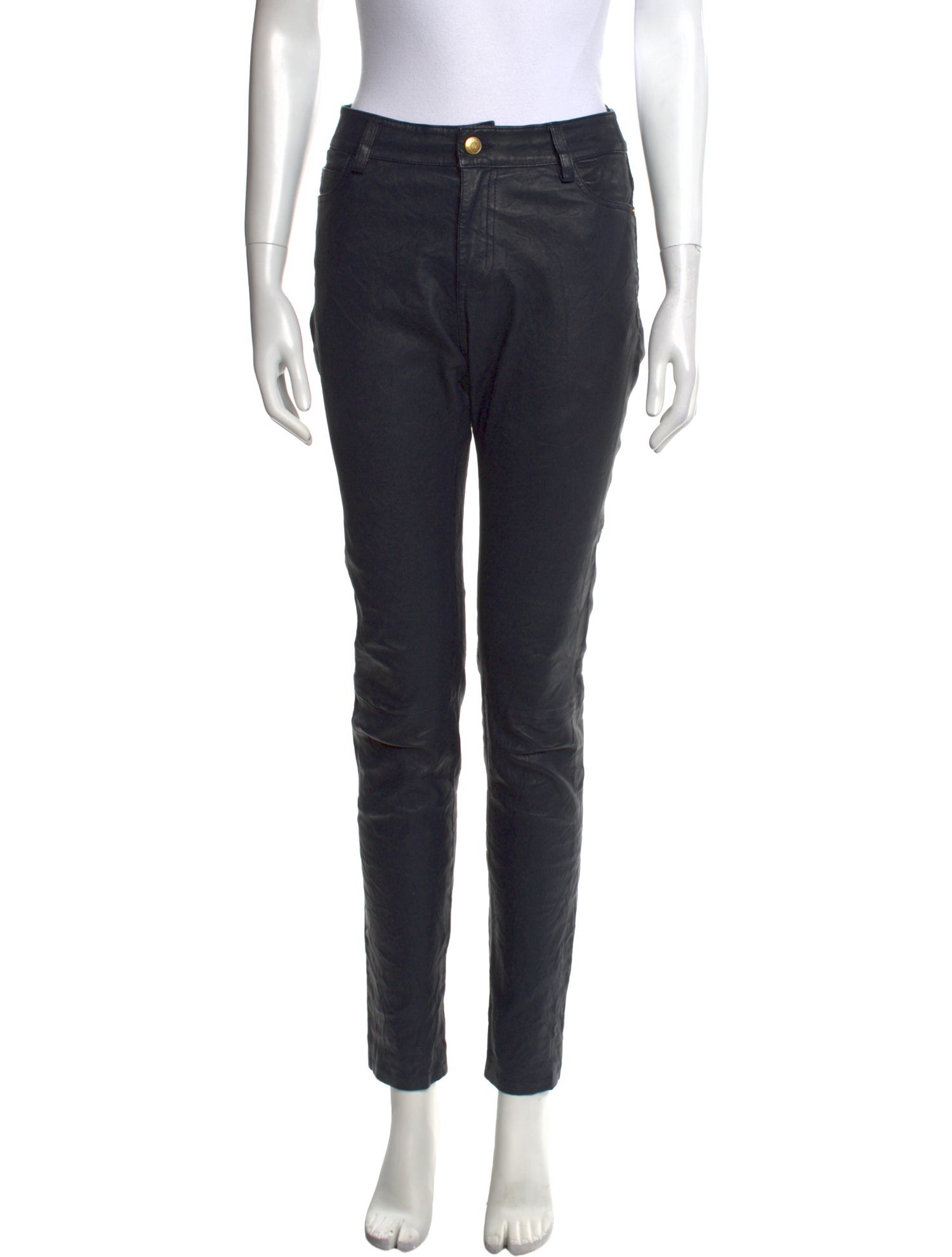 Zadig & Voltaire Leather Straight Leg Pants
