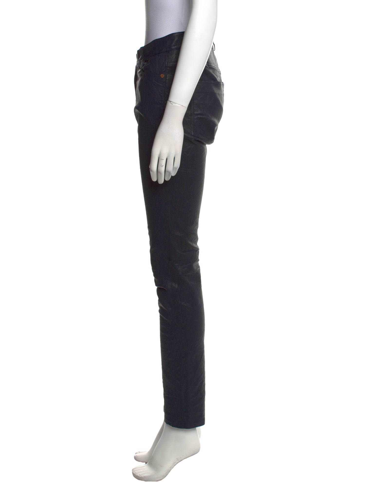 Zadig & Voltaire Leather Straight Leg Pants