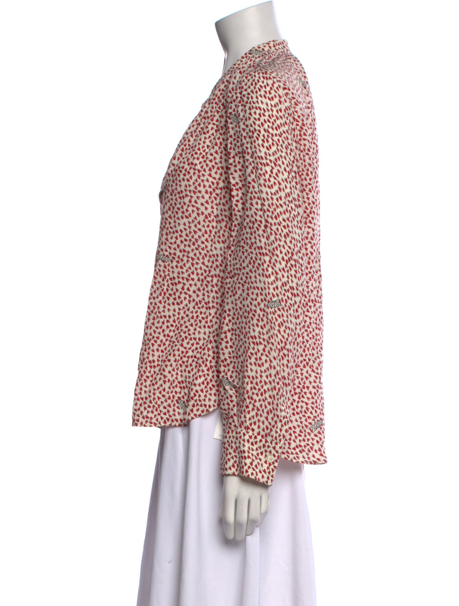 Zadig & Voltaire Printed V-Neck Blouse