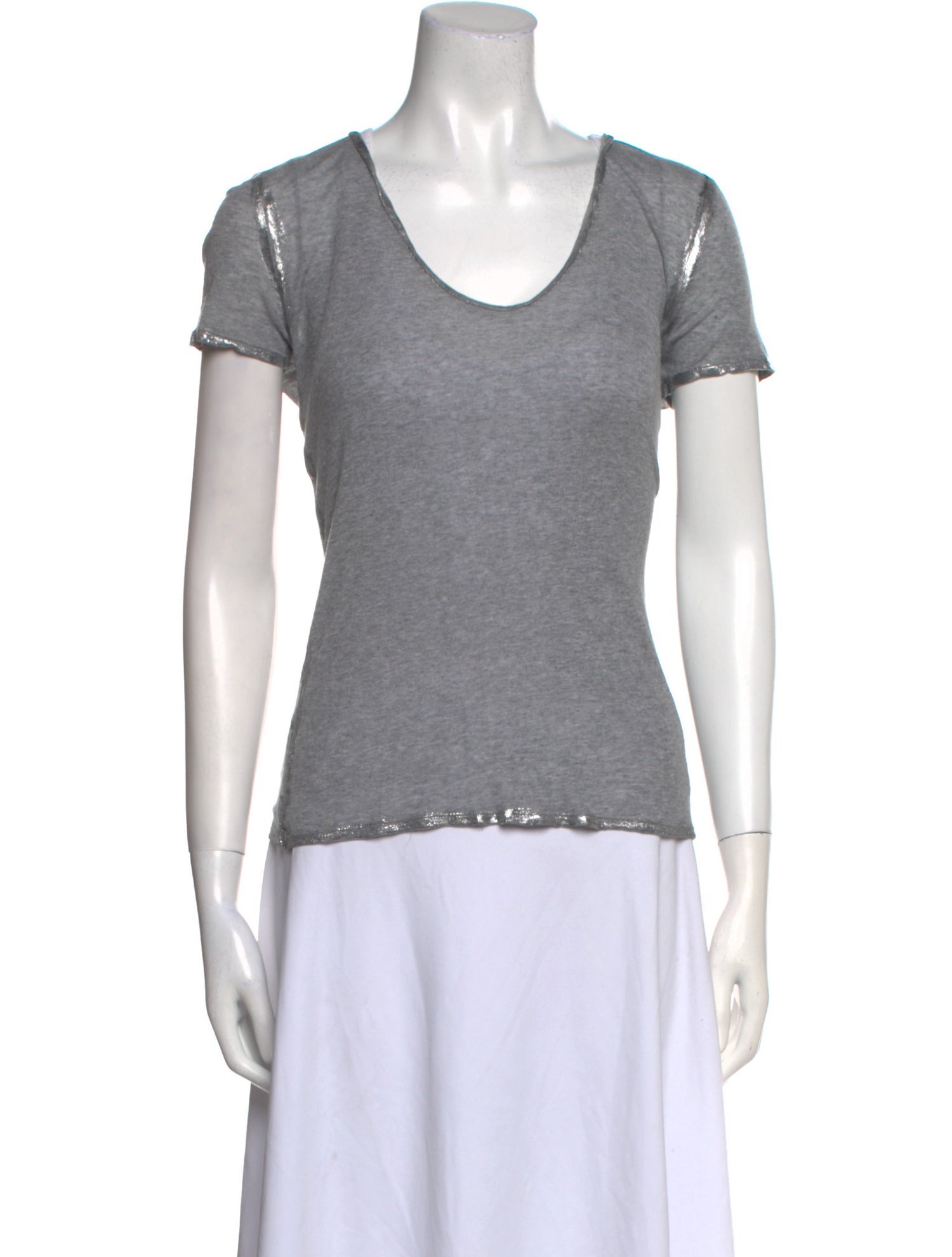 Zadig & Voltaire Scoop Neck Short Sleeve T-Shirt