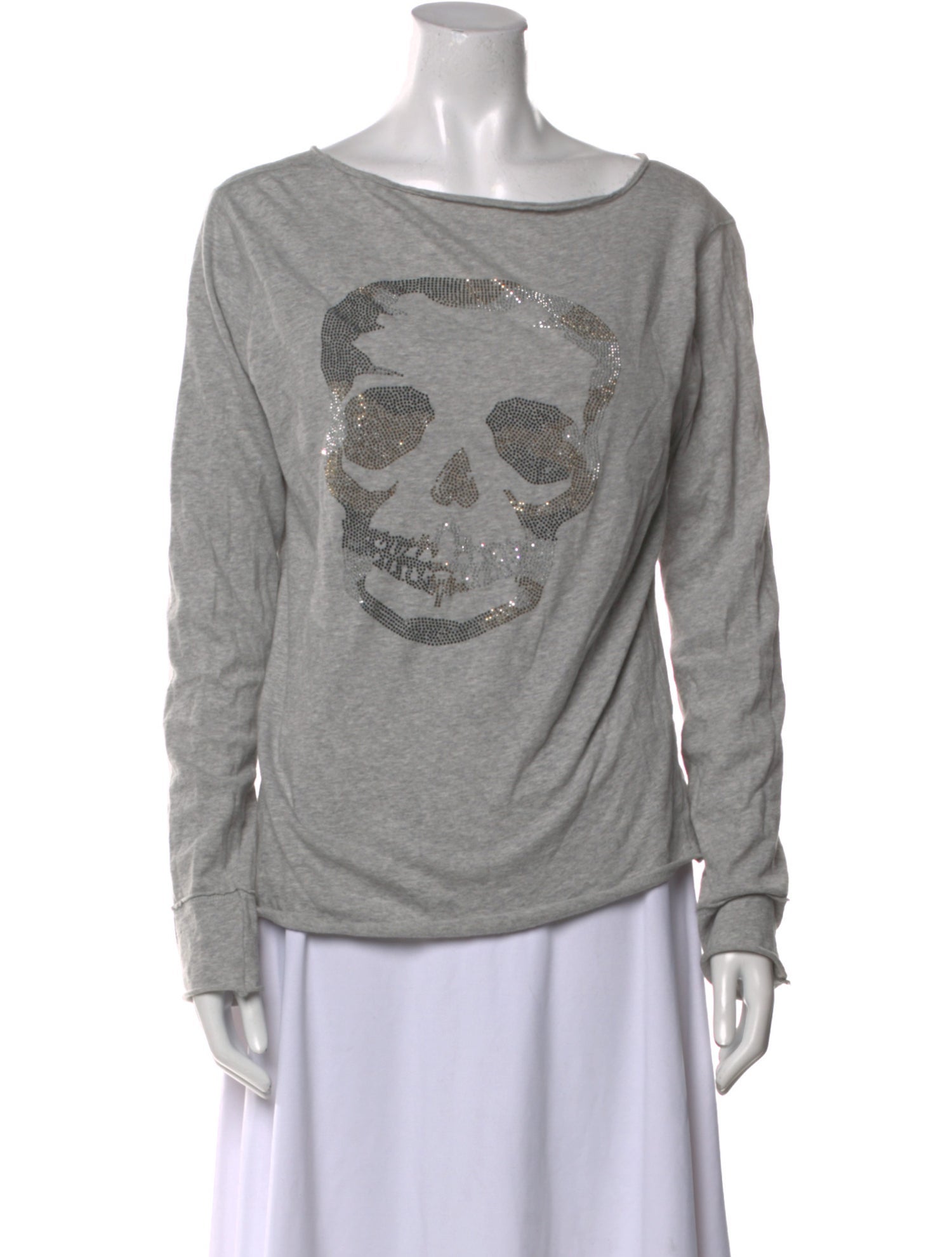 Zadig & Voltaire Bateau Neckline Long Sleeve Sweatshirt